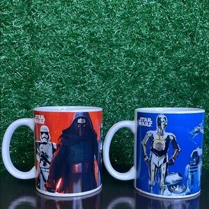 Star Wars Character Mugs - Red and Blue